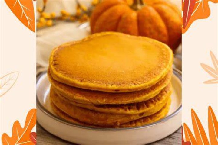 Stack of pumpkin pancakes.